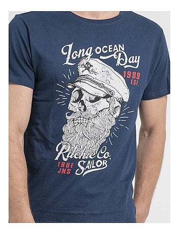 Camiseta de cuello redondo de puro algodón NUBENOIT