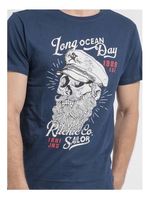 Camiseta de cuello redondo de puro algodón NUBENOIT - Kiabi