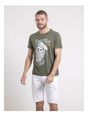 Camiseta de cuello redondo de puro algodón NUBENOIT