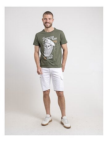 Camiseta de cuello redondo de puro algodón NUBENOIT