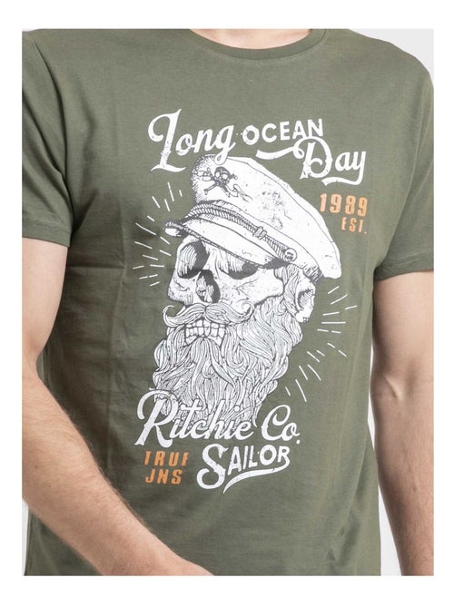 Camiseta de cuello redondo de puro algodón NUBENOIT - Kiabi