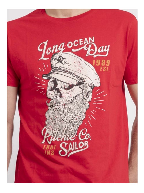 Camiseta de cuello redondo de puro algodón NUBENOIT - Kiabi