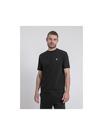 Camiseta de cuello redondo de puro algodón oversize NEWAX