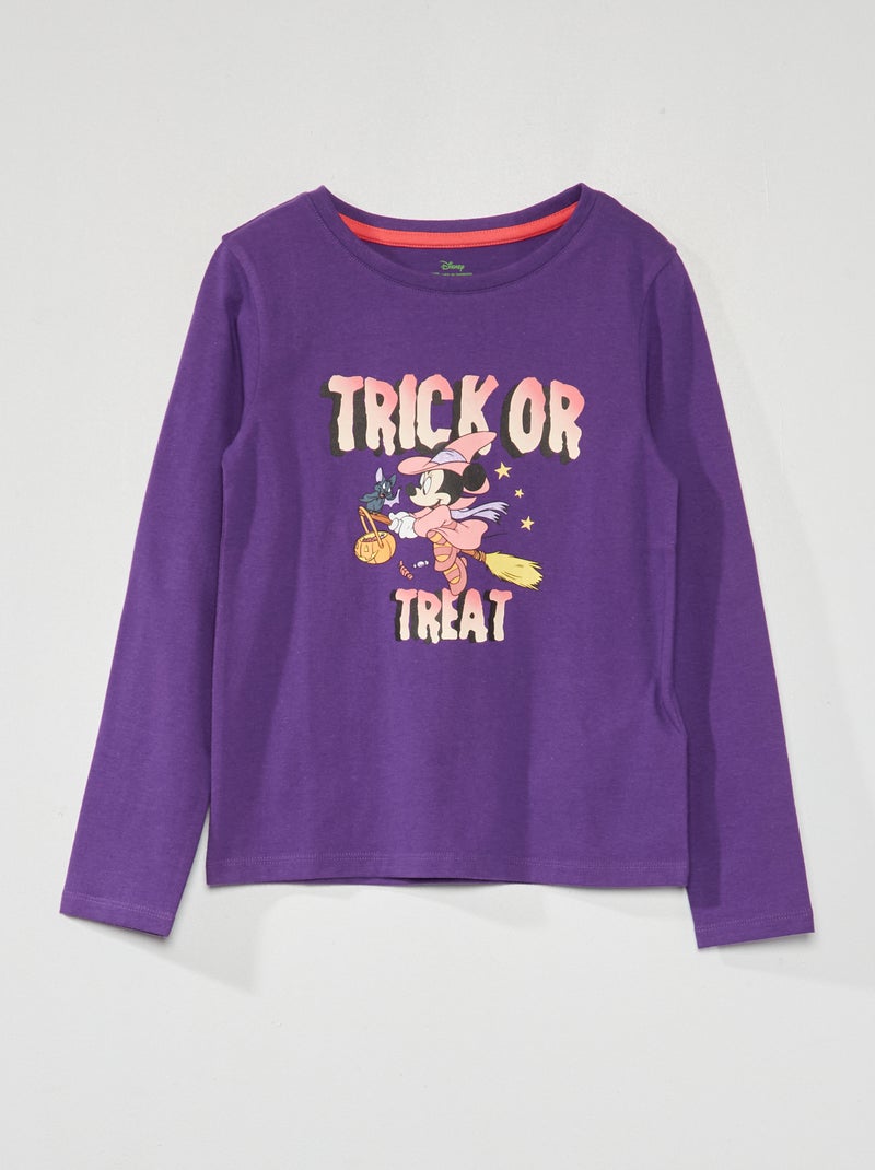 Camiseta de cuello redondo 'Disney' - Halloween PURPURA - Kiabi