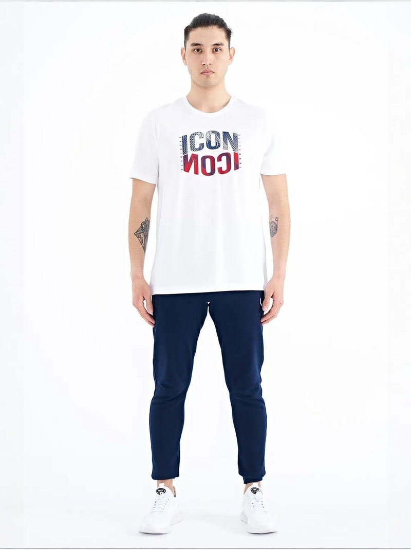 Camiseta de cuello redondo estampada con parche tommy Blanco - Kiabi