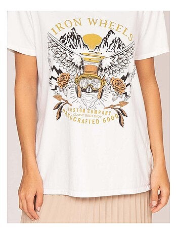 Camiseta de cuello redondo estampada FAIGLE
