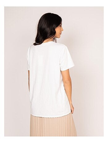 Camiseta de cuello redondo estampada FAIGLE