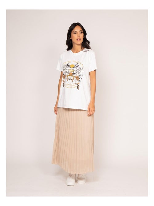 Camiseta de cuello redondo estampada FAIGLE - Kiabi