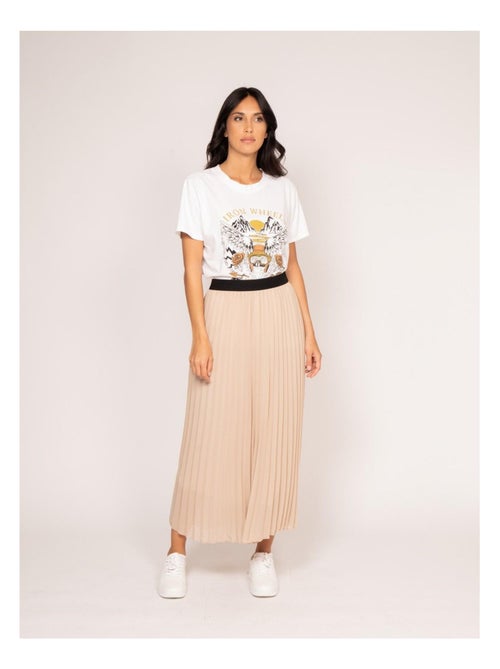 Camiseta de cuello redondo estampada FAIGLE - Kiabi