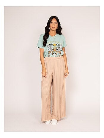Camiseta de cuello redondo estampada FAIGLE