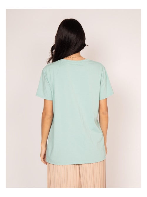 Camiseta de cuello redondo estampada FAIGLE - Kiabi