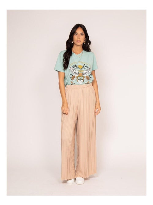 Camiseta de cuello redondo estampada FAIGLE - Kiabi