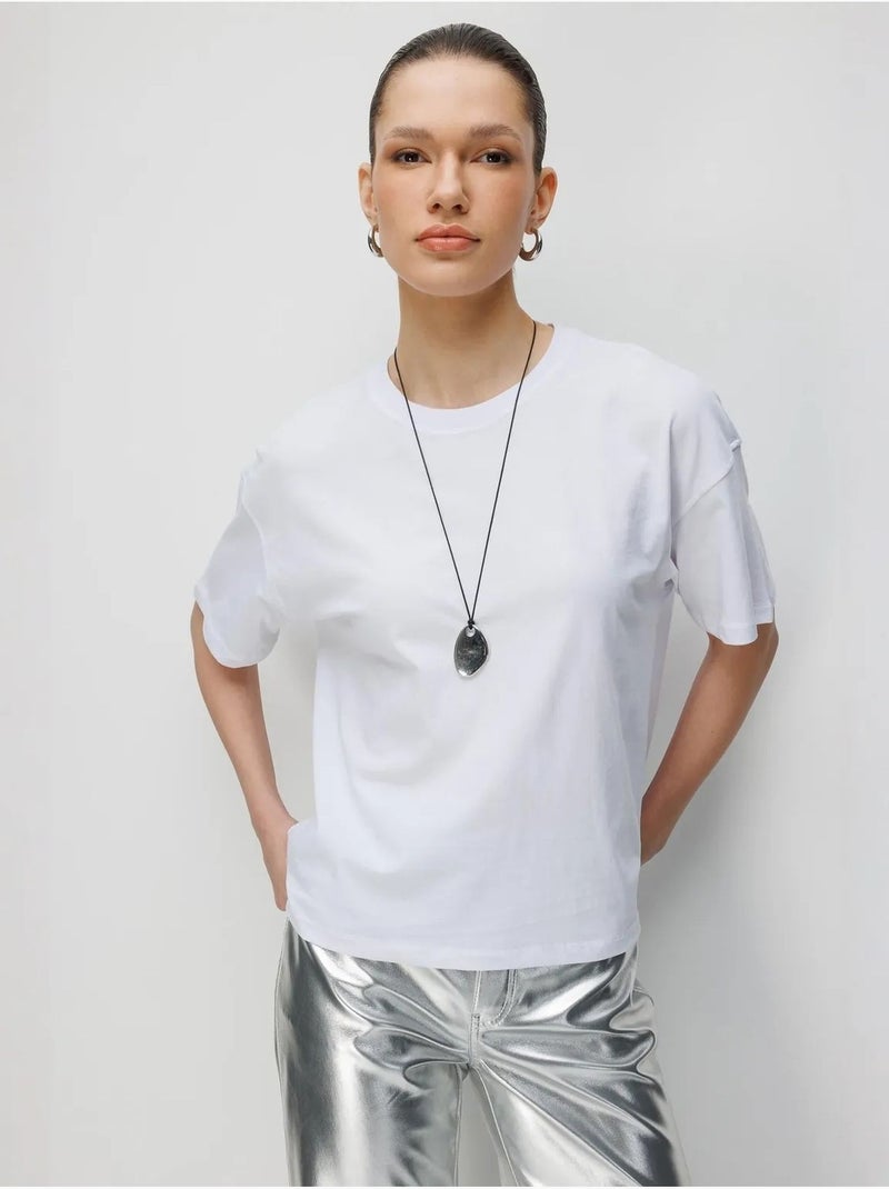 Camiseta de cuello redondo extragrande con abertura de mixray Multicolor - Kiabi