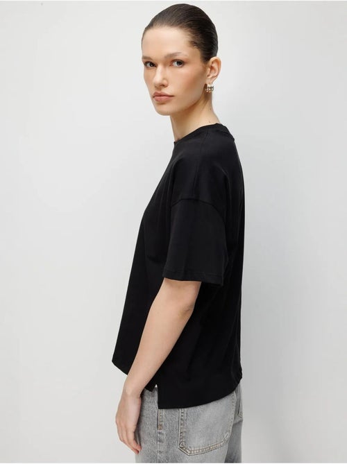 Camiseta de cuello redondo extragrande con abertura de mixray - Kiabi