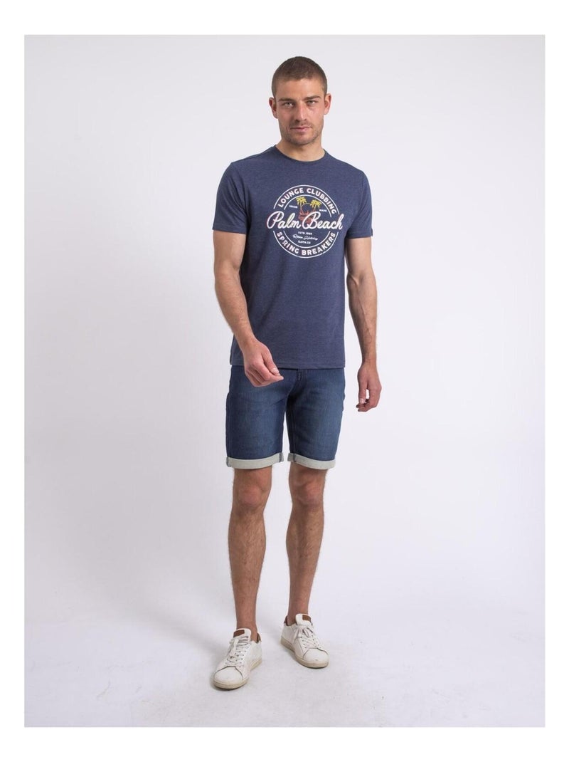 Camiseta de cuello redondo NAKIWOK Azul marino - Kiabi