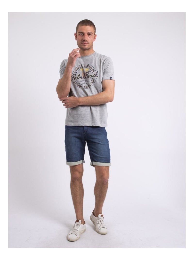 Camiseta de cuello redondo NAKIWOK Gris - Kiabi