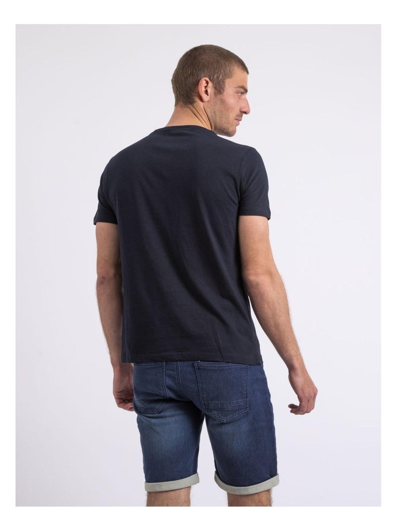 Camiseta de cuello redondo NALUPIRI Azul marino - Kiabi