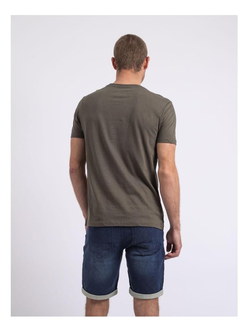 Camiseta de cuello redondo NALUPIRI Caqui - Kiabi
