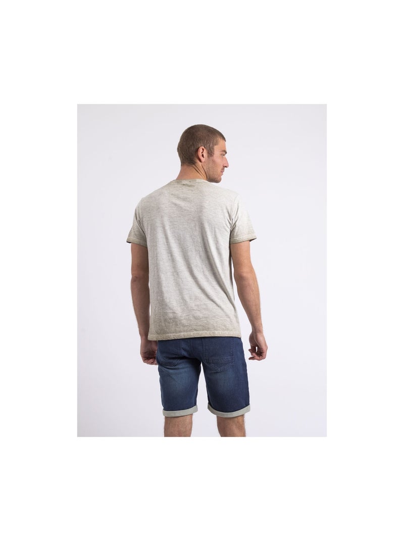 Camiseta de cuello redondo NAPAROT Beige - Kiabi