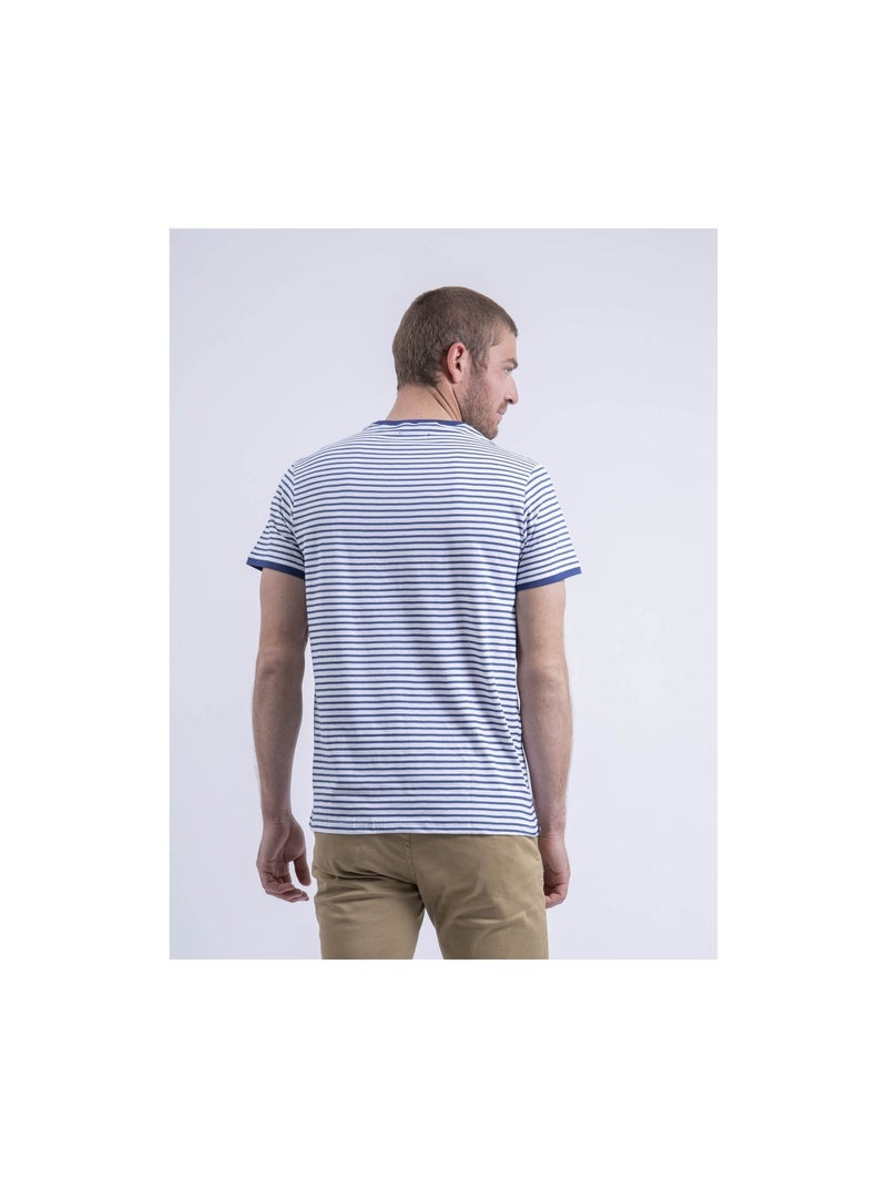 Camiseta de cuello redondo NAPISINGE Azul marino - Kiabi