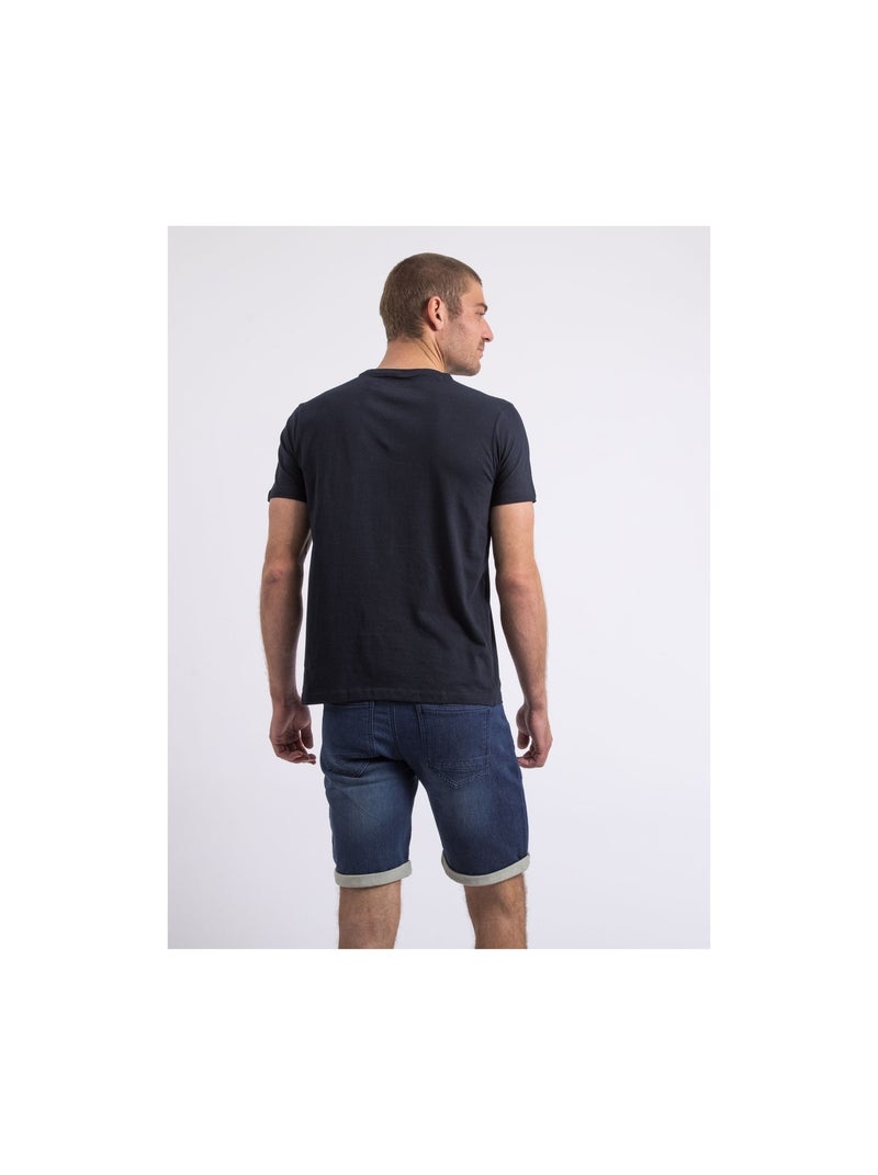 Camiseta de cuello redondo NAPLE Azul marino - Kiabi