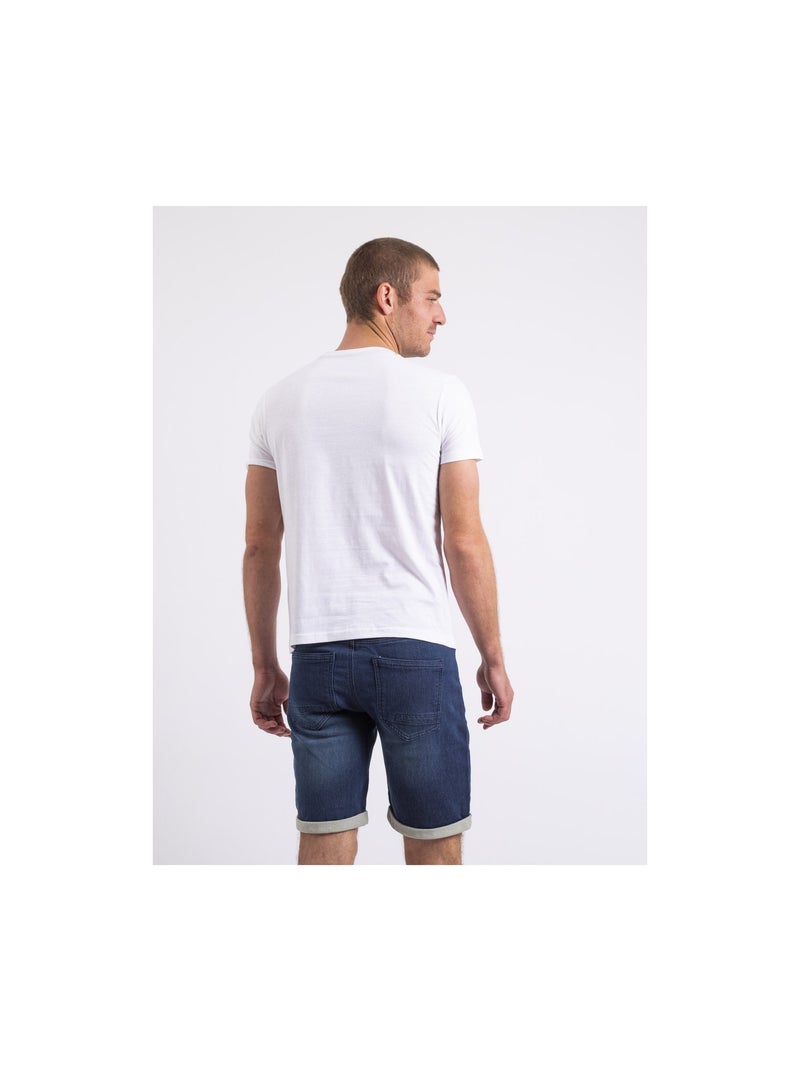 Camiseta de cuello redondo NAPLE Blanco - Kiabi