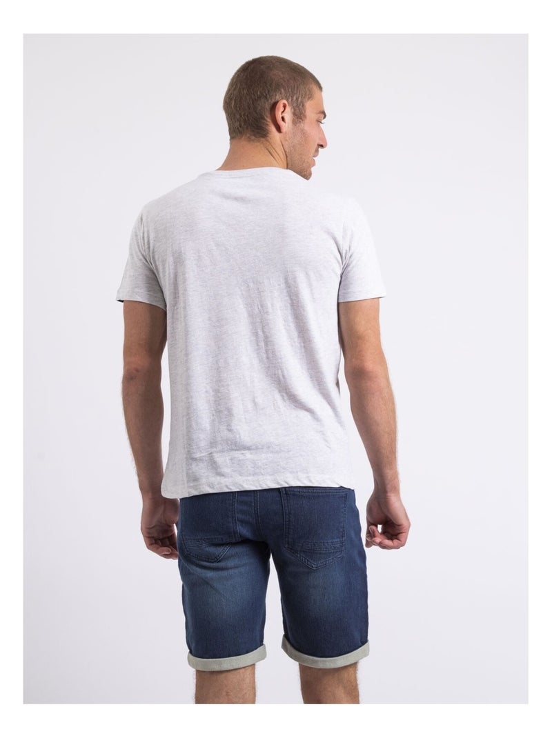 Camiseta de cuello redondo NAPLE Gris - Kiabi