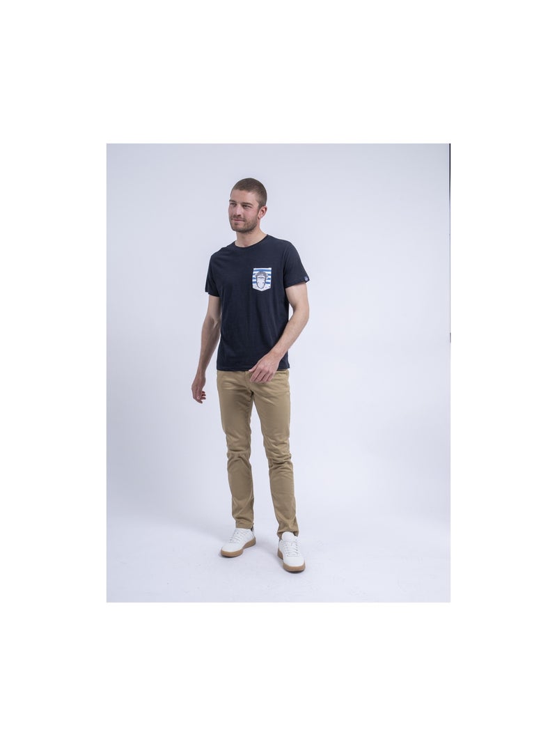 Camiseta de cuello redondo NINJATOL Azul marino - Kiabi