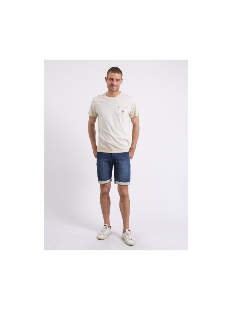 Camiseta de cuello redondo NIRAVELO Beige - Kiabi