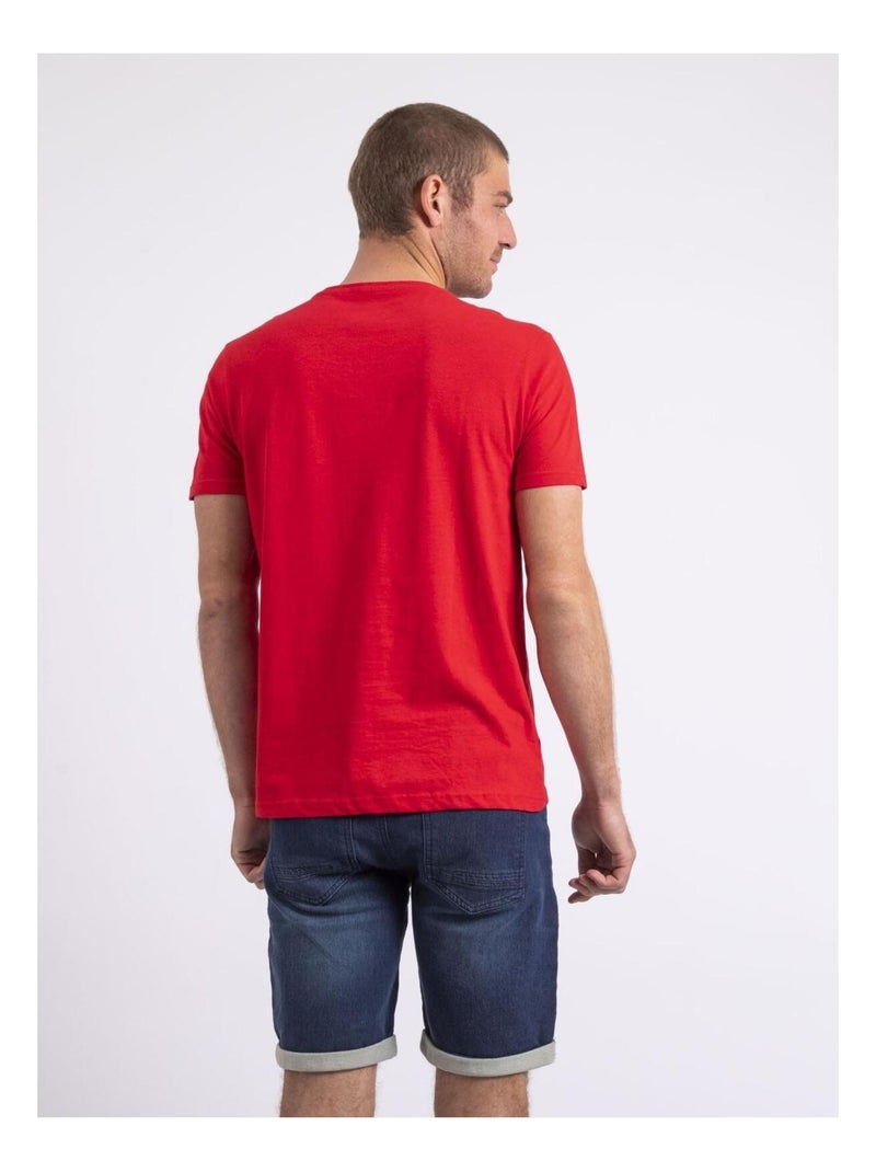 Camiseta de cuello redondo NIRAYMAN Rojo - Kiabi