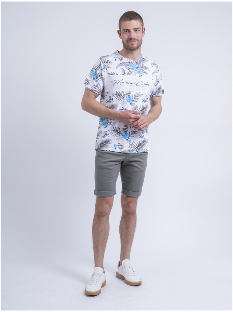 Camiseta de cuello redondo NIRITIX Azul - Kiabi