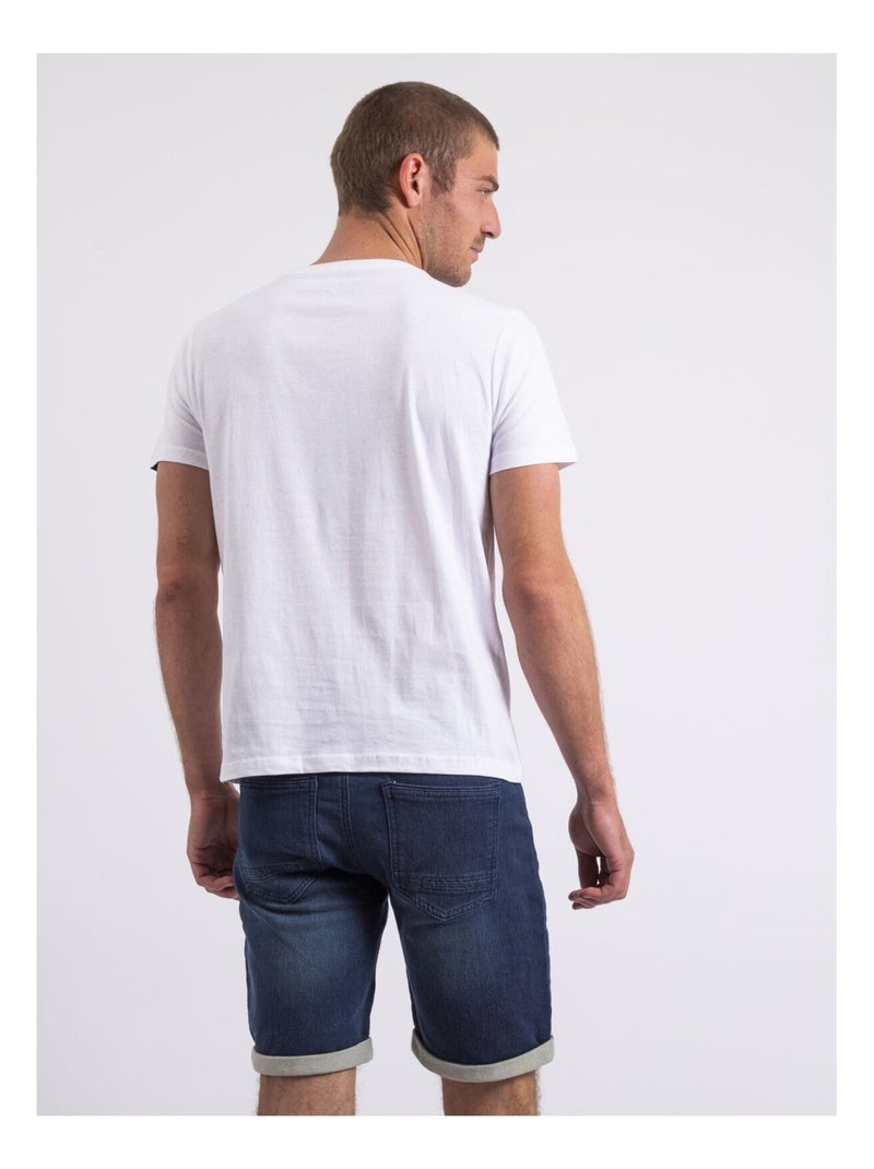 Camiseta de cuello redondo NIROULIO Blanco - Kiabi