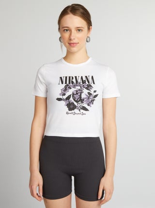 Camiseta de cuello redondo 'Nirvana'