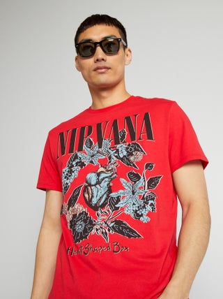 Camiseta de cuello redondo 'Nirvana'