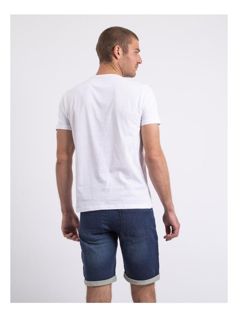 Camiseta de cuello redondo NOLPIX Blanco - Kiabi