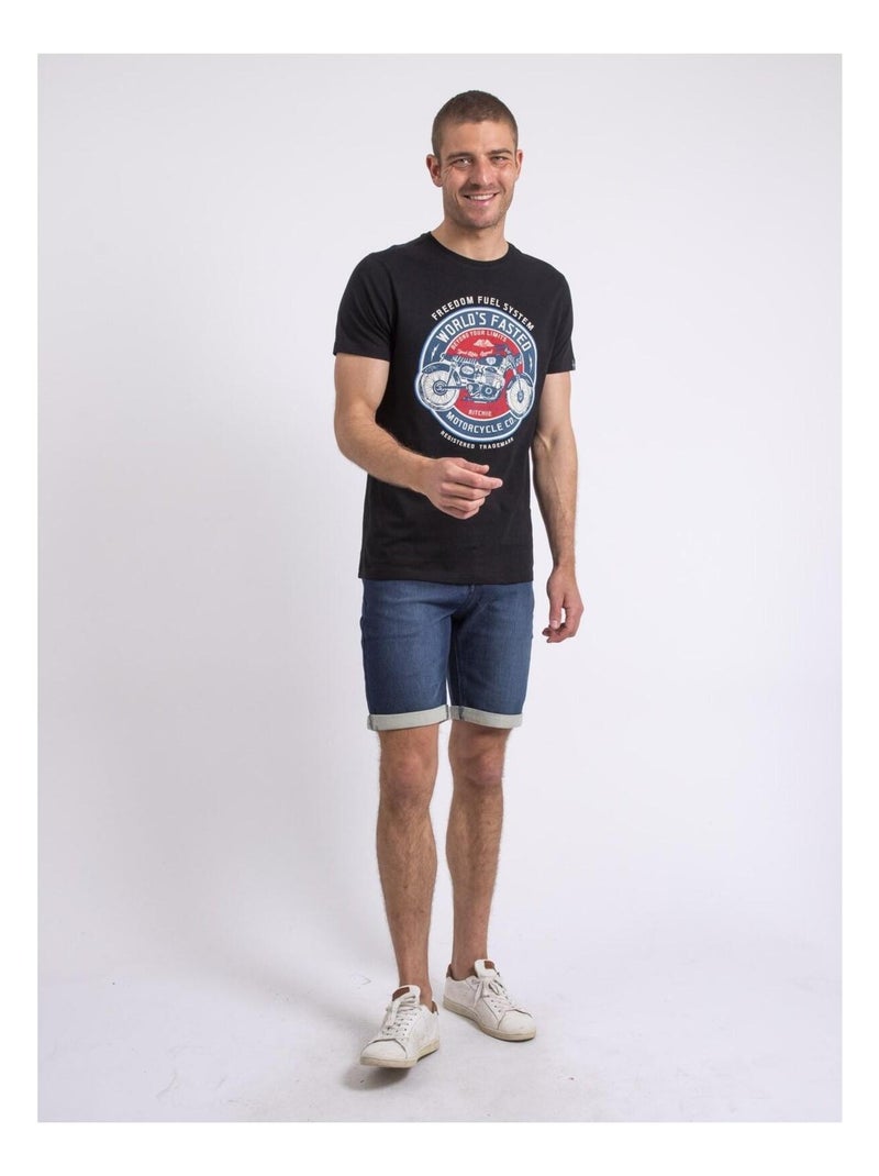 Camiseta de cuello redondo NOUCAS Negro - Kiabi