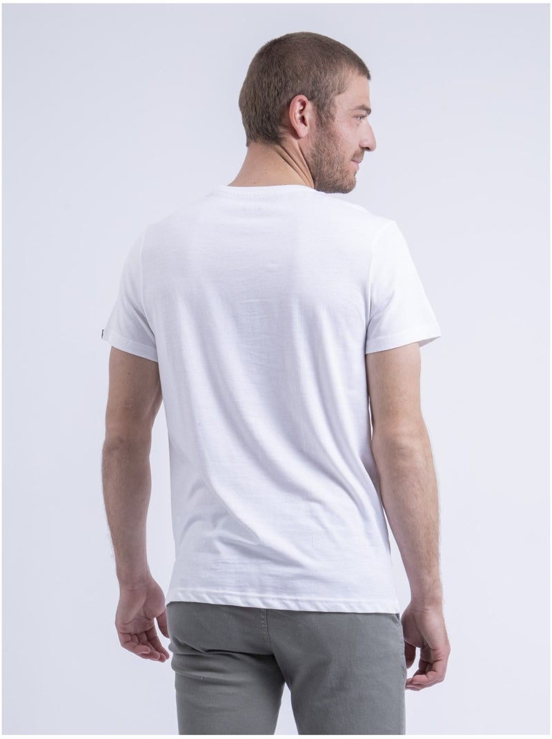 Camiseta de cuello redondo NUSKINO Blanco - Kiabi