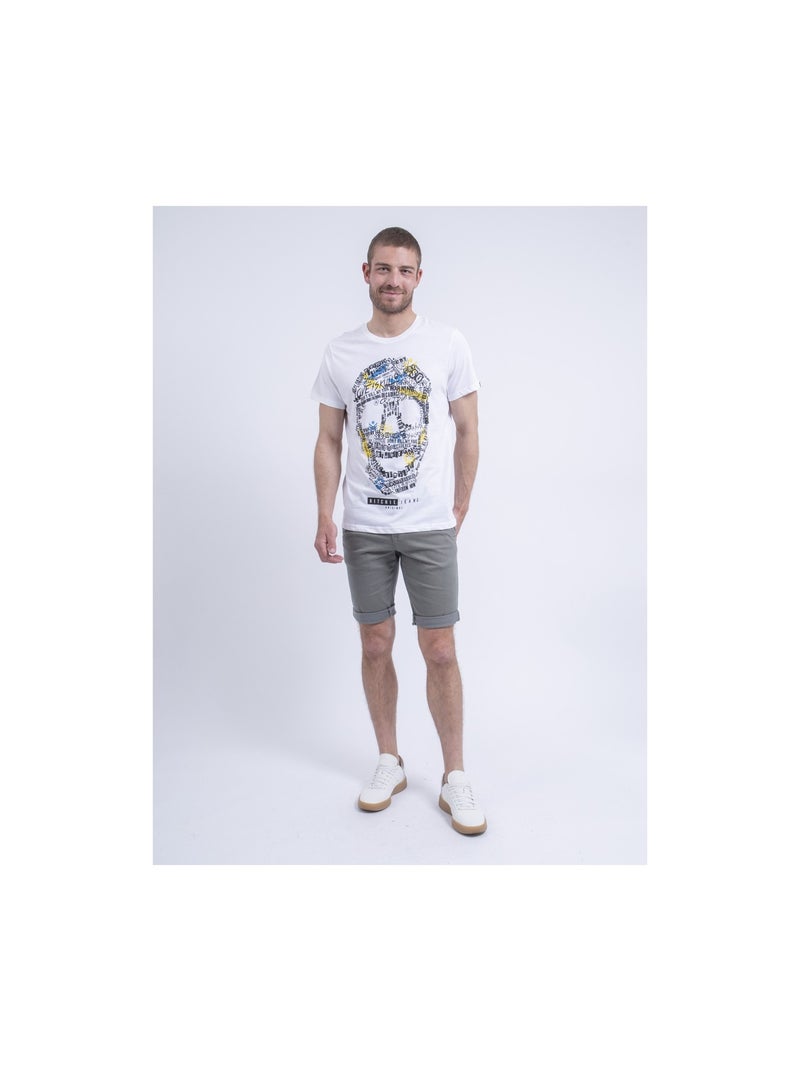 Camiseta de cuello redondo NUSKINO Blanco - Kiabi
