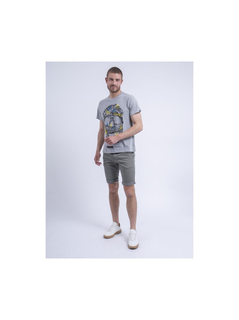 Camiseta de cuello redondo NUSKINO Gris - Kiabi