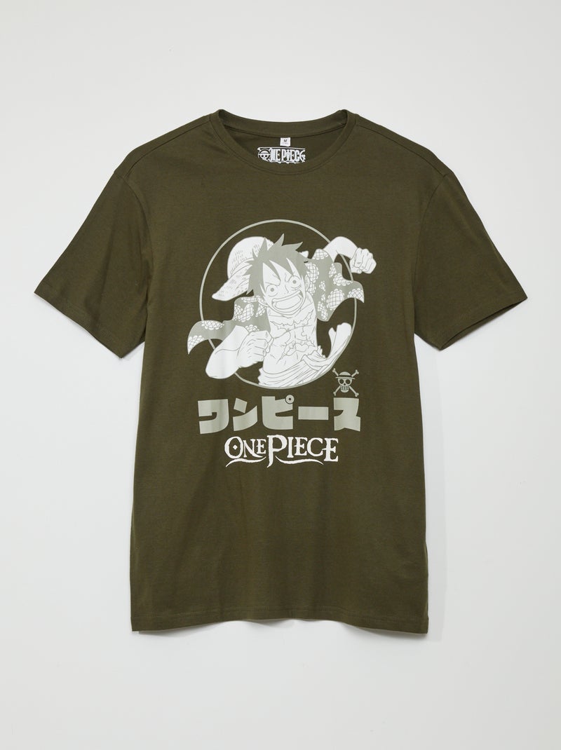 Camiseta de cuello redondo 'One Piece' KAKI - Kiabi