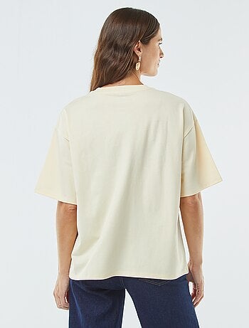 Camiseta de cuello redondo oversize