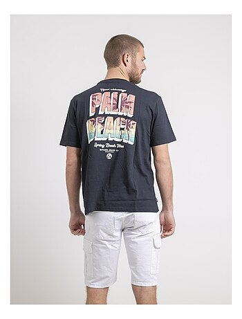 Camiseta de cuello redondo oversize de puro algodón NAHAMAS