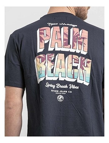 Camiseta de cuello redondo oversize de puro algodón NAHAMAS