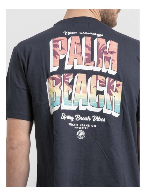 Camiseta de cuello redondo oversize de puro algodón NAHAMAS - Kiabi
