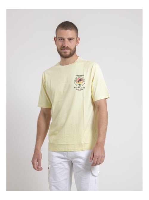 Camiseta de cuello redondo oversize de puro algodón NAHAMAS - Kiabi