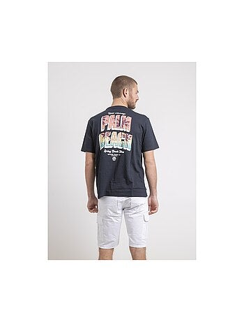 Camiseta de cuello redondo oversize de puro algodón NAHAMAS