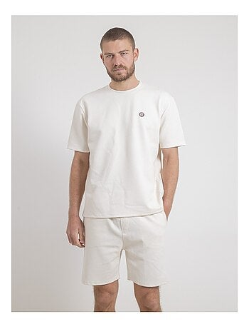 Camiseta de cuello redondo oversize de puro algodón NEWMIX