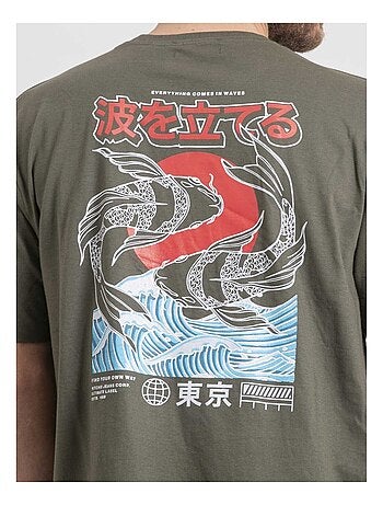 Camiseta de cuello redondo oversize de puro algodón NIGORILLE