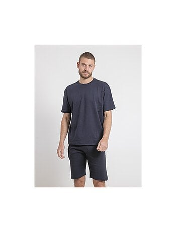 Camiseta de cuello redondo oversize de puro algodón NOBUKA