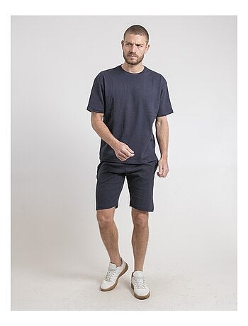 Camiseta de cuello redondo oversize de puro algodón NOBUKA